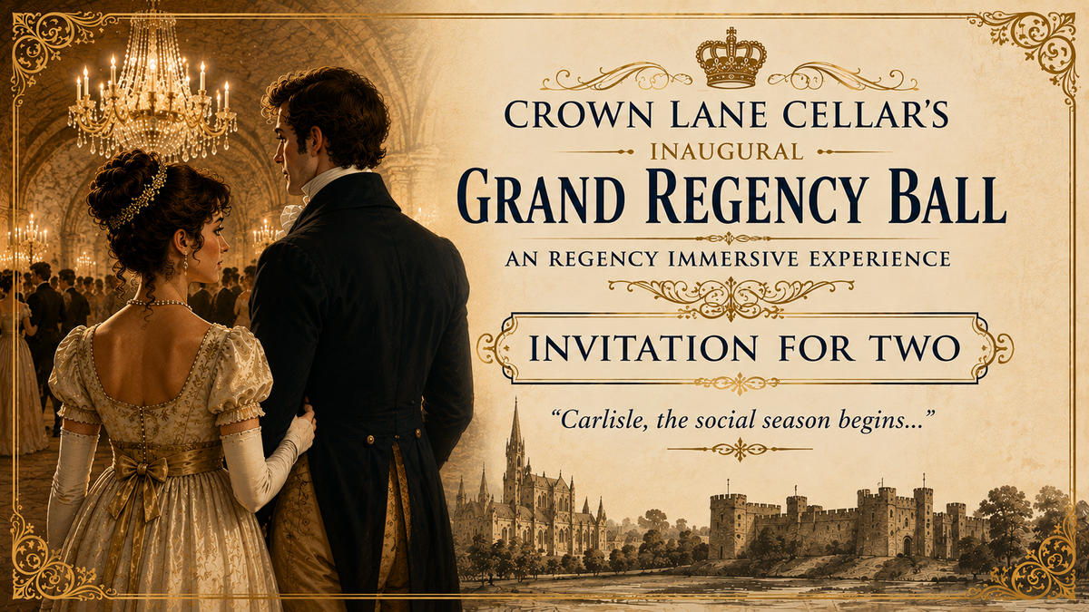 Grand Regency Ball Invitation For Two | Crown Lane Cellar